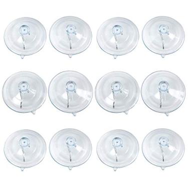 Imagem de BEADNOVA Ventosas para vidro 6 cm ganchos de sucção de janela com ganchos para casa, cozinha, banheiro, parede (12 pacotes)