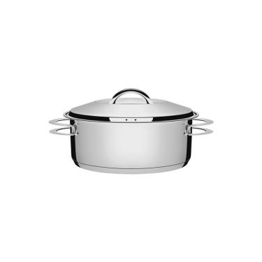 Imagem de Caçarola Inox Fundo Triplo Rasa Tramontina Solar 20cm 2,8lt