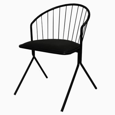 Imagem de Cadeira Aramis Decorativa Preta - Overseas