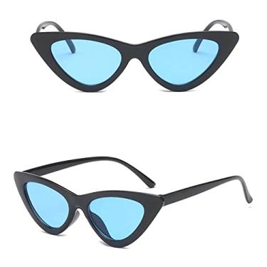 Imagem de Óculos de sol femininos moda retrô triângulo sexy óculos de sol masculinos tendência streetwear cateye óculos uv400 óculos de sol de condução, 07, china