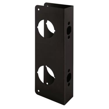 Imagem de Prime-Line U 10750 – Reforça e reparo de portas, adicione segurança extra à sua casa e evite entrada não autorizada – 13,8 cm, 6,5 cm x 4,5 cm, bronze