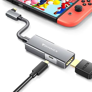 Imagem de Adaptador USB C para HDMI para Nintendo Switch, USB C portátil para TV Dock, adaptador USB C 4K 60Hz carregador PD, tipo C (USB3.1) para adaptador de TV HDMI para Samsung Dex, MacBook Pro Air