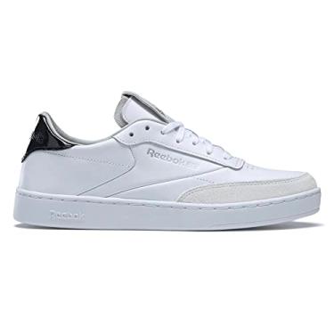 Imagem de Reebok T nis feminino Club C Clean, Cal ado branco/cal ado branco/n cleo preto, 6