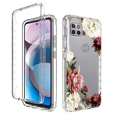 Imagem de For Motorola One 5G Ace PC+TPU Transparent Painted Phone Case