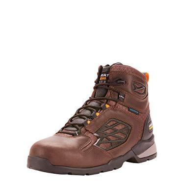 Imagem de ARIAT Bota de trabalho masculina Rebar Flex 15,24 cm H2o bico composto, Marrom escuro, 15 Big Kid