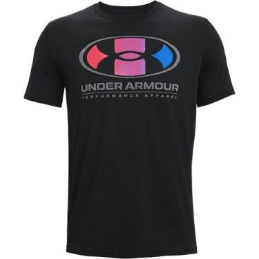 Imagem de Camiseta De Treino Masculina Under Armour Multi Color Lockertag