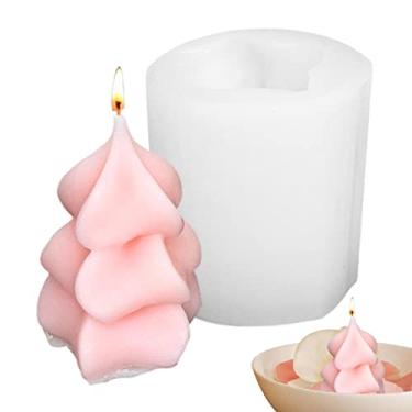 Imagem de Vela Pilar - Moldes velas Natal - Acessórios cozimento bolo cozinha, artesanato para decorar bolos, presentes feriado para família e