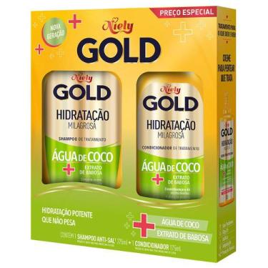 Imagem de Kit Niely Gold Hidratação Milagrosa Shampoo 275ml +Condicionador 175ml