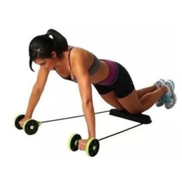 Imagem de Elástico Para Exercício Musculação Revoflex Xtreme Para Abdominal Rolo Com Roda