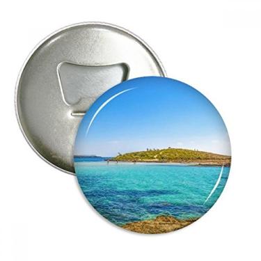 Imagem de Ilha da Água do Oceano, Ciência, Natureza, Abridor de Garrafas Imã de Geladeira, Emblema Multifuncional