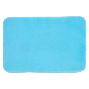 Imagem de Tapete de porta, estilo elegante, antiderrapante, tapete absorvente para portas traseiras para casa para lavanderias (azul celeste)
