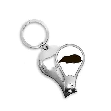 Imagem de Cortador de unhas Black Mole Animal Retrato Cortador Abridor Chaveiro Tesoura