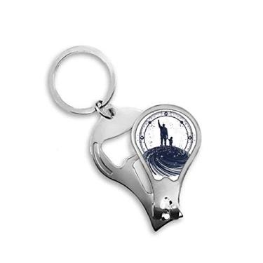 Imagem de Family Stars Geometry Art Pattern Cortador de unhas Abridor Chaveiro Tesoura