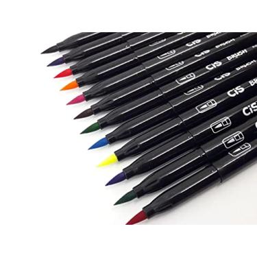 Imagem de Kit 48 Marcador Brush Aquarelavel CIS Escolha As Cores
