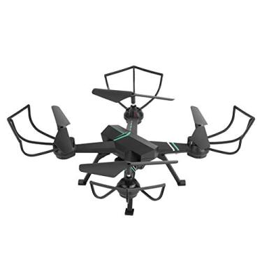 Imagem de Mini drone quadricóptero de controle remoto de 2,4 GHz com câmera portátil dobrável drone altitude Hold brinquedo, drone de câmera, drone de controle remoto, brinquedo RC para adultos crianças preto