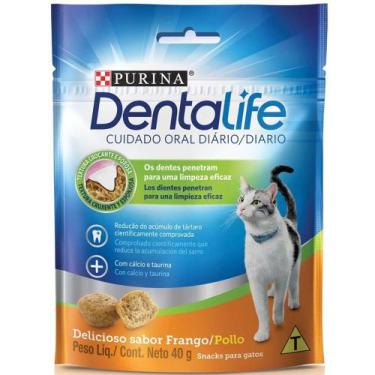 Imagem de Petisco Dentalife Para Gatos Sabor Frango 40G - Purina