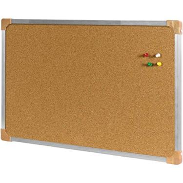 Imagem de Stalo Quadro Aviso Moldura Aluminio Cortica Aparente Multicor 070X050Cm