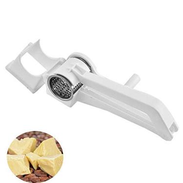 Imagem de ralador rotativo multiuso de queijo ralador triturador de especiarias com nozes com 3 fatias diferentes, ferramenta de cozinha segura e criativa