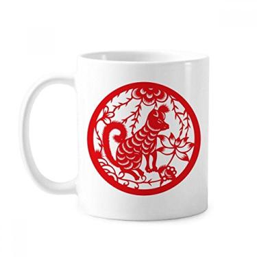 Imagem de Caneca de cerâmica com estampa de animal do zodíaco da China, caneca de cerâmica e porcelana para café