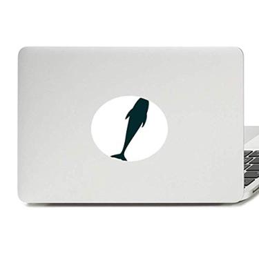 Imagem de Blue Ocean Docile Streamline Golfinho Vinil Emblema Gráfico Laptop Adesivo Notebook Decalque