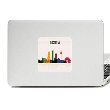 Imagem de Adesivo de vinil Paster Laptop com desenho de arranha-céus da Austrália