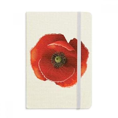 Imagem de Caderno de flores vermelhas Big Corn com capa dura em tecido oficial