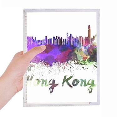 Imagem de Caderno de aquarela Hong Kong China City com folhas soltas e diário recarregável