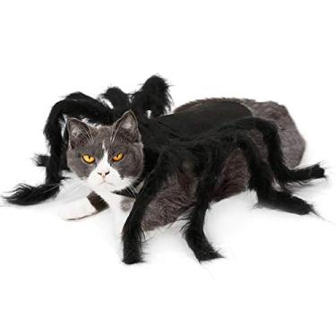 Imagem de roupas de festa para animais de estimação roupa aranha pet roupa pet aranha roupa de inverno de gato aranha roupas de cachorro pano de cachorro de festa dia das Bruxas
