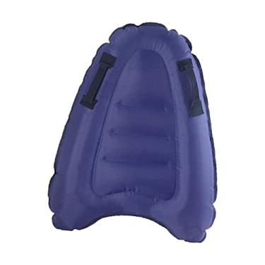 Imagem de inflável com alças, prancha de surf inflável para crianças e adultos, brinquedos de praia, diversão água, skimboard, pisci, prancha de, Azul