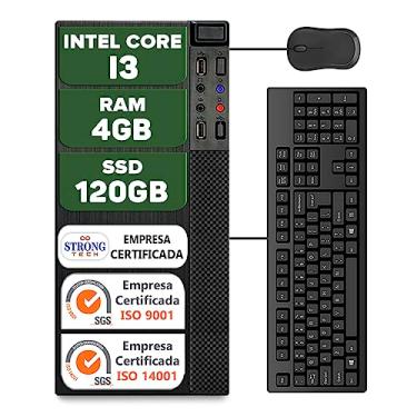 Imagem de Computador Pc Intel Core i3 4GB SSD 120GB Hdmi Teclado e Mouse Cpu Desktop Strong Tech