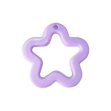 Imagem de ✪ Pingentes de estrela coloridos DIY colar pulseira brincos configuração pingente para DIY, Prata esterlina, Opala preta