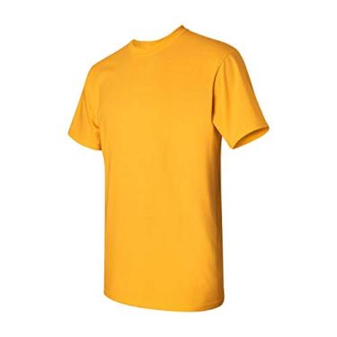 Imagem de Gildan - Camiseta de algodão pesado - 5000, Dourado, P
