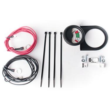 Imagem de Stone River – Kit de medidor de bateria de carrinho de golfe 48 V – Medidor de voltagem de carrinho de golfe – com medidor de bateria de 48 V, conjunto de fios e ferragens de montagem – ideal para medidor de carrinho de golfe, medidor de voltagem EZ-GO, empilhadeira – Feito nos EUA.