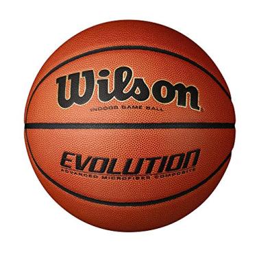 Imagem de WILSON Jogo de basquete Evolution – Bola de jogo, tamanho 7 – 75 cm