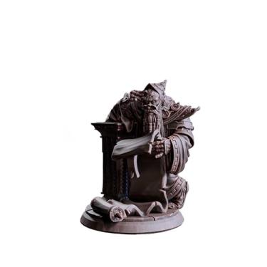 Imagem de Dremot Voice of the Mountain - Anão Clérigo - Miniatura sem pintura para RPG