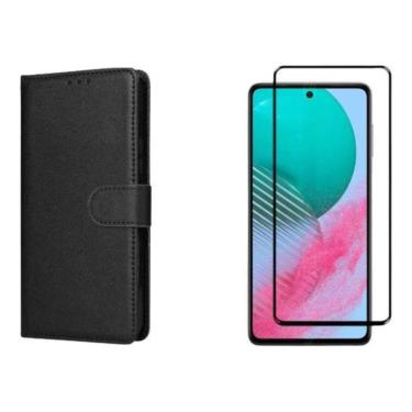 Imagem de Capa Case Carteira Flip+Película Para Samsung Galaxy M54 Preto