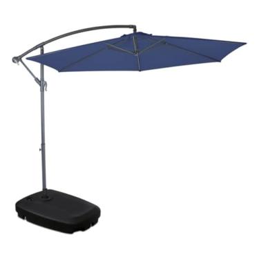 Imagem de Kit Ombrelone Bora Bora Guarda Sol 3 Metros Com Base Plástica 55L - Mor - Azul