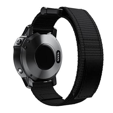Imagem de GUMMMY 22mm 26mm Nylon Smart Watch Straps Quick Easyfit Pulseira Para Garmin Fenix 7 7X 6 6X Pro 5 5X Plus EPIX 935 Pulseira Smartwatch (Cor: B, Tamanho: 22mm Fenix 5 5Plus)