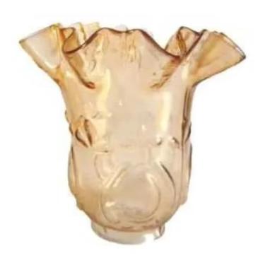 Imagem de Tulipa de Vidro Rei Âmbar Lustre e Luminárias para Ambientes