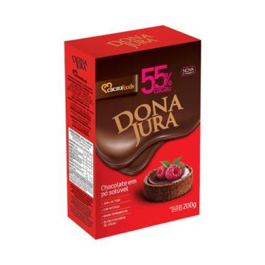Imagem de Chocolate Em Pó Solúvel 55% Cacau Dona Jura 200G - Cacau Foods
