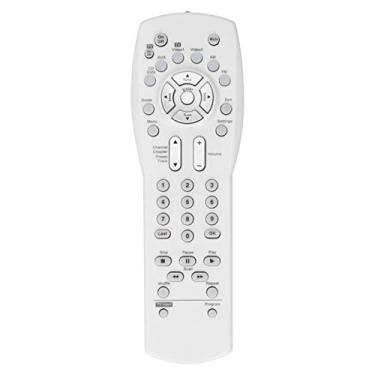 Imagem de MUNEFE Controle remoto, TV/DVD/VCR/AUX//Controlador de vídeo, substitui o controle remoto perdido iversal para AV série 3‑2‑1 (branco)
