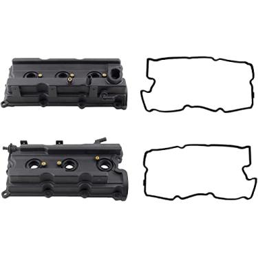 Imagem de WEDOAUTO Par de tampas de válvula com juntas esquerda e direita para Nissan Frontier 05-16, NV1500 NV2500 NV3500 12-16, Pathfinder 05-16, Xterra 05-15 4.0L V6 Replace# 13264-EA200 13264-EA2100-