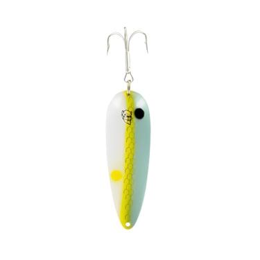 Imagem de Dardevle Skeeter 340-Hot Shad Nickel Back Isca de pesca com gancho duplo, 2/947.2 g, acessórios de pesca ao ar livre