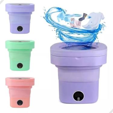Imagem de Mini Máquina de Lavar Portátil de 10L de alta Capacidade Lavagem Mini Lavadora de Roupa Portátil - YODHE
