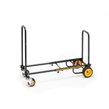 Imagem de Rock-N-Roller R2G (Micro Ground Glider) 8 em 1 carrinho dobrável multi-carro/caminhão de mão/boneca/carrinho de plataforma/moldura telescópica de 66 a 99 cm/capacidade de carga de 158 kg, preto