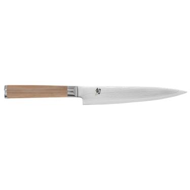 Imagem de Shun Faca utilitária loira clássica de 15 cm, faca de cozinha japonesa feita à mão, núcleo VG-MAX com revestimento de aço inoxidável de damasco, cabo Pakkawood, precisão e nitidez para chefs