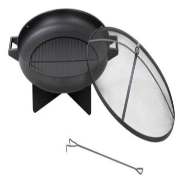 Imagem de Lareira Externa Lenha Braseiro Em Aço 89x80x39cm - Fogueira