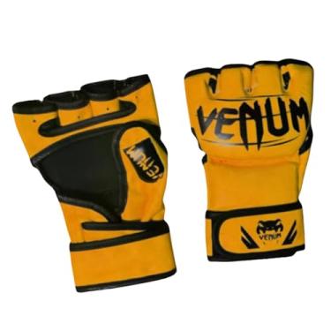 Imagem de Tachiuwa Luvas de meio dedo para boxe, luvas de kickboxing duráveis para adultos, luvas de mma, luvas de sparring para karatê, esportes, boxe de sombra, Laranja