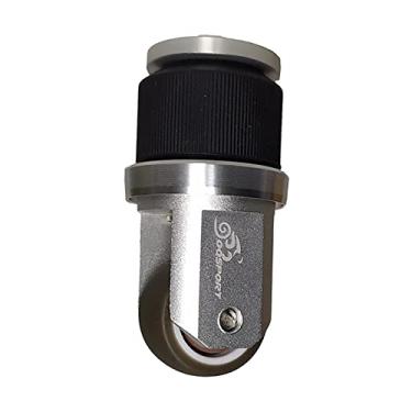 Imagem de Tachiuwa auxiliar de dobrável Roda de empurrar fácil Roda auxiliar universal para diâmetro interno Espigão de Roda deslizante de, Prata