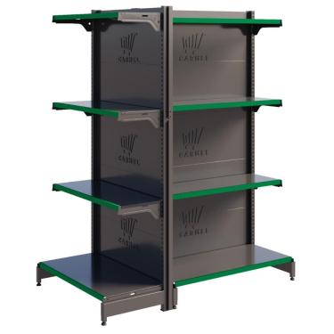 Imagem de Gôndola Expositora Fit Centro 1 Ponta 1 Inicial 1,37m Supermercado E Farmácia Amapá